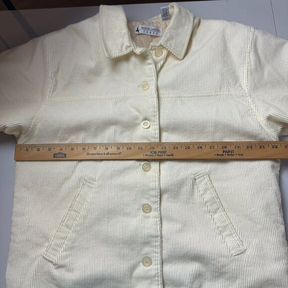 Vintage Marsh Landing Cords Women's Cream Corduroy Quilted Lined Jacket W/ Adjus - Picture 12 of 15
